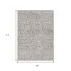 7' X 10' Gray And Black Abstract Area Rug