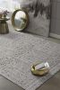 8' X 11' Gray And Black Abstract Area Rug