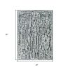 3' X 5' Grey Abstract Lines Area Rug
