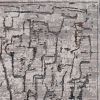 6' X 9' Gray And Black Abstract Distressed Area Rug