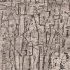 6' X 9' Gray And Black Abstract Distressed Area Rug