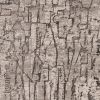 8' X 11' Gray And Black Abstract Distressed Area Rug