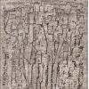 8' X 11' Gray And Black Abstract Distressed Area Rug