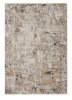 4' X 6' Beige Tan And Gold Abstract Distressed Area Rug