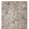 4' X 5' Beige Tan And Gold Abstract Area Rug