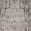 4' X 6' Ivory And Gray Abstract Distressed Area Rug