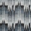 5' X 8' Ivory Blue And Gray Abstract Area Rug