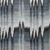 5' X 8' Ivory Blue And Gray Abstract Area Rug