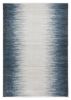 8' X 11' Ivory And Blue Abstract Area Rug