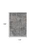 10' X 13' Gray and Ivory Abstract Area Rug