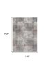 10' X 13' Ivory Gray and Gold Abstract Area Rug