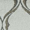 5' X 8' Sand And Green Ogee Area Rug
