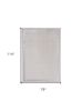7' X 10' Ivory And Silver Abstract Area Rug