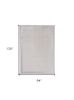 8' X 11' Ivory And Silver Abstract Area Rug
