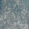 7' X 10' Blue And Silver Abstract Area Rug