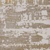 7' X 10' Ivory Taupe And Gold Abstract Area Rug