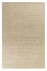 7' X 10' Tan and Ivory Wool Hand Woven Area Rug