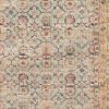8' X 10' Blue And Beige Jute Floral Hand Woven Area Rug