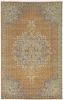 3' X 5' Brown And Gray Wool Medallion Area Rug