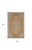 3' X 5' Brown And Gray Wool Medallion Area Rug