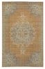 9' X 13' Brown And Gray Wool Medallion Area Rug