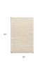 3' X 5' Beige And Ivory Wool Abstract Hand Tufted Area Rug