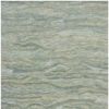 8' X 10' Blue Green And Beige Abstract Hand Tufted Area Rug