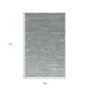 8' X 10' Slate Gray And Ivory Wool Abstract Hand Tufted Area Rug