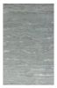 8' X 10' Slate Gray And Ivory Wool Abstract Hand Tufted Area Rug