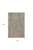 3' X 5' Sand And Gray Abstract Hand Tufted Area Rug