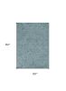 5' X 7' Blue And White Wool Abstract Hand Tufted Area Rug