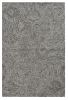 5' X 7' Gray And Dark Gray Abstract Hand Tufted Area Rug