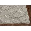8' X 10' Gray And Dark Gray Wool Abstract Hand Tufted Area Rug