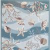 2' X 3' Beige Ivory And Brown Seashell and Coral Hand Tufted Area Rug