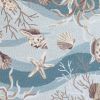 2' X 4' Beige Ivory And Brown Seashell and Coral Hand Tufted Area Rug