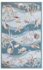 2' X 4' Beige Ivory And Brown Seashell and Coral Hand Tufted Area Rug