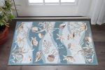 3' X 5' Beige Ivory And Brown Seashell and Coral Hand Tufted Area Rug