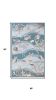 5' X 8' Beige Ivory And Brown Seashell and Coral Hand Hooked Area Rug