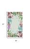 3' X 5' Blue Red And Green Fish and Coral Hand Tufted Area Rug