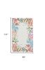 8' X 10' Ivory Red And Pink Fish and Coral Hand Hooked Area Rug