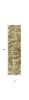 10' Brown Green And Red Wool Tropical Botanical Hand Tufted Runner Rug