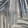 10' Ivory Blue And Green Wool Tropical Botanical Hand Tufted Runner Rug