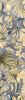 10' Blue Beige And Green Wool Tropical Botanical Hand Tufted Runner Rug