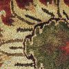 9' X 13' Rust Beige And Gray Wool Floral Medallion Hand Tufted Area Rug