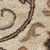 9' X 13' Champagne Red And Brown Wool Floral Medallion Hand Tufted Area Rug