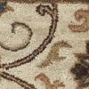 9' X 13' Champagne Red And Brown Wool Floral Medallion Hand Tufted Area Rug