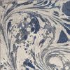 7' X 9' Blue Gray And Ivory Abstract Area Rug