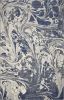 7' X 9' Blue Gray And Ivory Abstract Area Rug