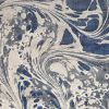 8' X 10' Blue Gray And Ivory Abstract Area Rug
