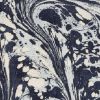 3' X 5' Blue And Ivory Abstract Area Rug